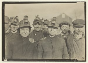 Brekerjongens in kolenmijn in Pennsylvania
