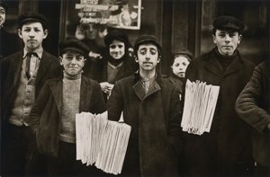 Hartford krantenjongens door Lewis Wickes Hine
