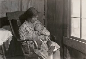 Oklahoma Madonna, (Dienst droogte Rode Kruis) door Lewis Wickes Hine