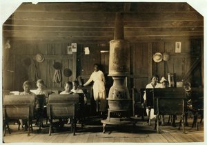 Gesegregeerde school in Anthoston, Kentucky, 1916 door Lewis Wickes Hine