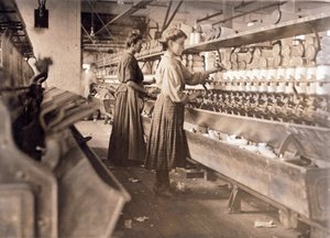 Vrouwen Werken Ondanks Zwaar Zwanger Zijn, bij Globe Cotton Mill, Augusta, Georgia