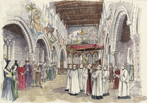 Ceremoniële processie in St Peter