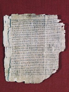 66 of Bodmer II Papyrus, ca 200, bijna complete codex van Evangelie van Johannes in het Grieks, Bodmer Bibliotheek, Genève, Zwitserland door Unbekannt Unbekannt