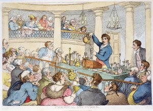 Chemische lezingen, ca. 1810 door Unbekannt Unbekannt