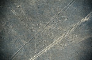 Hond, Nazcalijnen, Nazca, Peru, Nazca-beschaving (foto) door Unbekannt Unbekannt
