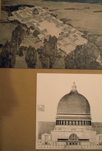 Ontwerptekening voor pauselijk paleis in Heilig Land door Unbekannt Unbekannt