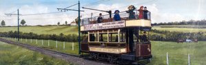 Elektrische trein van de Burton & Ashby Light Railways door Unbekannt Unbekannt
