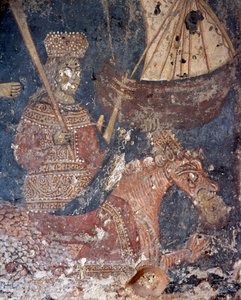 Fresco in kerk in Deliana, Kreta, Griekenland (foto) door Unbekannt Unbekannt
