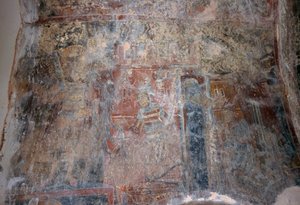 Fresco in kerk van Michael Archangel, Kantanos, Kreta, Griekenland door Unbekannt Unbekannt