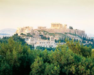 Griekenland, Attica, Akropolis van Athene Parthenon