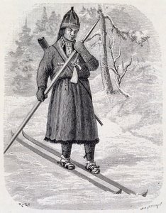 Lars Tuorda, Lapse atleet wint langlaufwedstrijd georganiseerd in 1884 door Adolf Erick Nordenskjold door Unbekannt Unbekannt