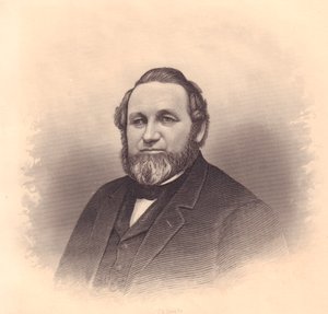 Portret van Abel Minard, gravure door F E Jones uit ladies