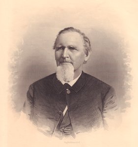 Portret van Amerikaanse Methodistische geestelijke John L Smith, gravure door FE Jones, circa 1870 door Unbekannt Unbekannt