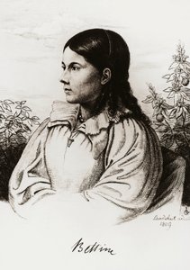 Portret van Bettina Brentano von Arnim (1785-1859) door Unbekannt Unbekannt
