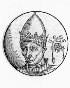 Portret van Celestinus II (Guido Guelfuccio de Castello, overleden 1144) door Unbekannt Unbekannt