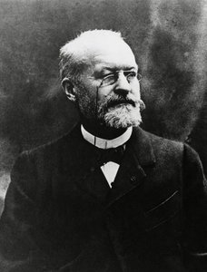 Portret van Charles Louis Alphonse Laveran, Franse medische bacterioloog, Nobelprijs voor Geneeskunde in 1907, foto door Eugene Pirou door Unbekannt Unbekannt