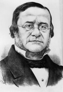 Portret van Daniele Manin, Italiaanse patriot en politicus, gravure naar tekening door Watt