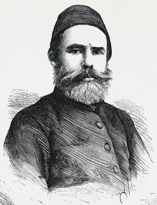 Portret van Djevet Pasha, minister van binnenlandse zaken van het Ottomaanse Rijk