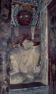 Beeldhouwwerk van het Yungang Klooster, nabij Datong, China