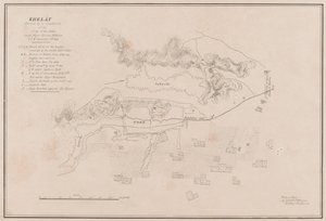 Schets van het Fort van Ghuznee. Veroverd op 23 juli 1839 door Lieutenant Thomas (after) Wingate