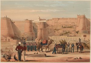 Bestorming van Ghuznee: De ochtend na de actie, 23 juli 1839 door Lieutenant Thomas (after) Wingate