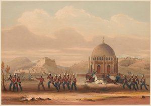 Bestorming van Khelat. Het innemen van de Hoogten, 13 november 1839 door Lieutenant Thomas (after) Wingate