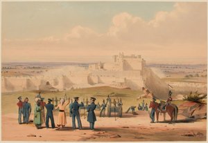 De bestorming van Ghuznee. Bevelhebber en staf, 23 juli 1839