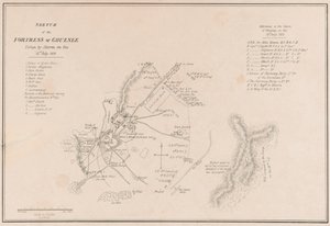 Schets van het fort van Ghuznee. Stormenderhand ingenomen op 23 juli 1839 door Lieutenant Thomas Wingate