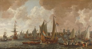 Aankomst van Karel II, Koning van Engeland, in Rotterdam, 24 mei 1660