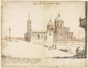 Achttien Zichten van Rome: De Basiliek van Santa Maria Maggiore, 1664
