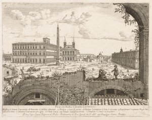 S. Giovanni in Laterano uit "Prospectus Locurum Urbis Romae Insign[ium]" door Lievin Cruyl