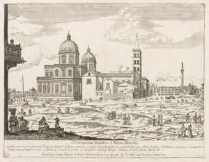 Santa Maria Maggiore uit "Prospectus Locurum Urbis Romae Insign[ium]"