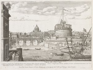 St. Angelo uit "Prospectus Locurum Urbis Romae Insign[ium]" door Lievin Cruyl