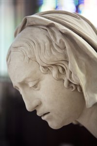 De graflegging en de flauwte van de Maagd, (detail) door Ligier Richier