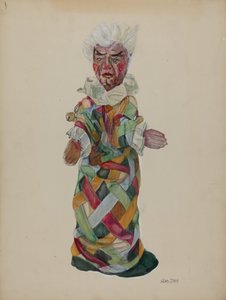 Clown handpop door Lillian Stahl