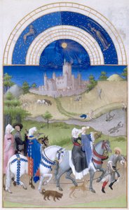 Très Riches Heures du duc de Berry Folio 8, verso: Augustus