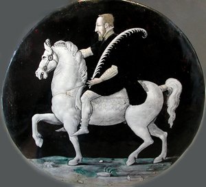 Koning Hendrik II van Frankrijk te paard door Limousin