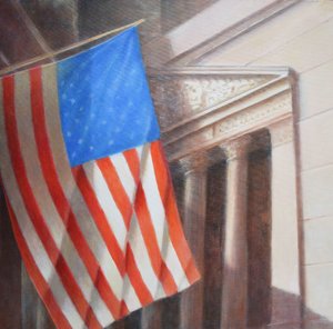 Stars & Stripes, N.Y. Beurs door Lincoln Seligman