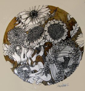 Inkttekening (Inkt, perkamentpapier) door linda arthurs