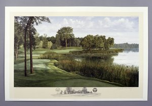 16e hole, Hazeltine National Golf Club, Chaska, Minnesota, VS, 1991