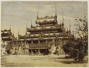 Amerapoora: Maha-Too-Lo-Bounghian Kyoung, 1855 door Linnaeus Tripe