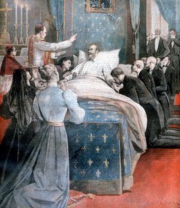 De dood van de Graaf van Parijs, Engeland, 1894 door Lionel Noel Royer