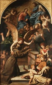 De extase van St. Franciscus door Lionello Spada