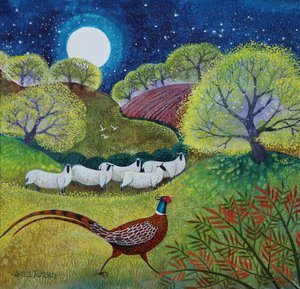 Mr. Handsome, 2024 (acrylverf op linnen) door Lisa Graa Jensen