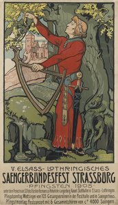 Saengerbundesfest zangersfestival Straatsburg, 1905