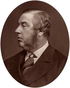 George Sclater-Booth MP, President van de Raad voor Lokale Overheid, 1878 door Lock and Whitfield