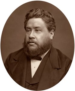 Dominee Charles Haddon Spurgeon, predikant van de Metropolitan Tabernacle, 1880 door Lock and Whitfield