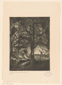 Boerderij door Lodewijk Schelfhout (signed by artist)