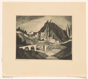 Corte I door Lodewijk Schelfhout (signed by artist)