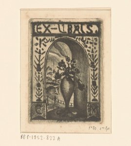 Ex libris van C. van der Meulen door Lodewijk Schelfhout (signed by artist)